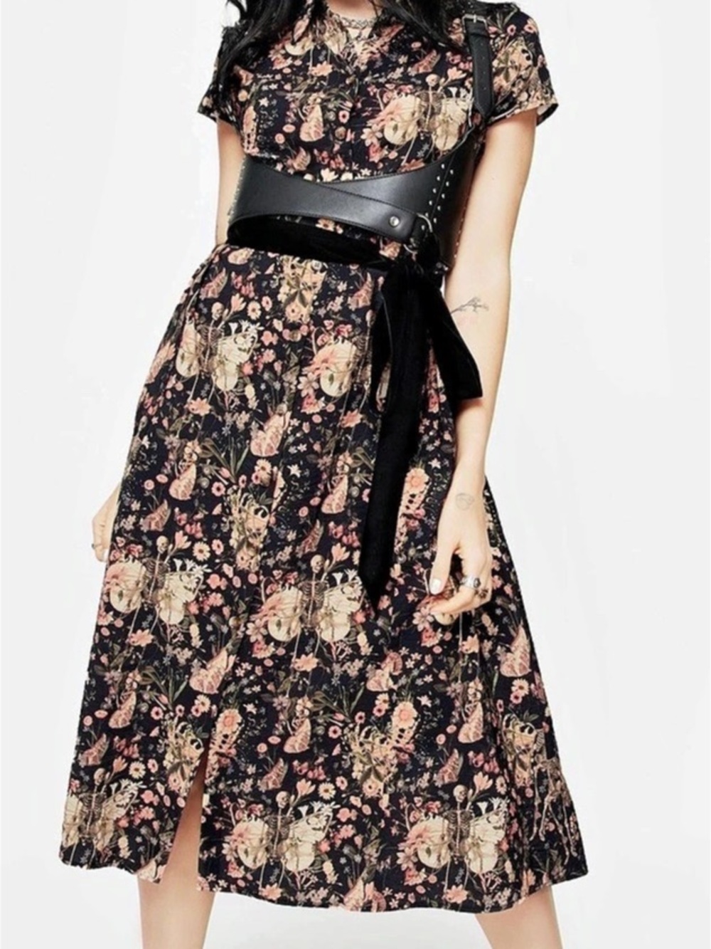 Disturbia pixie Floral Midi Dress US 10